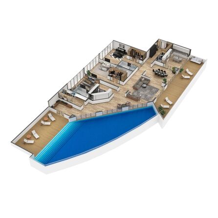 Планировка 4-комн 539 м²