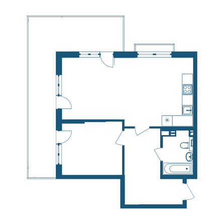 Планировка 2-комн 78,94 м²