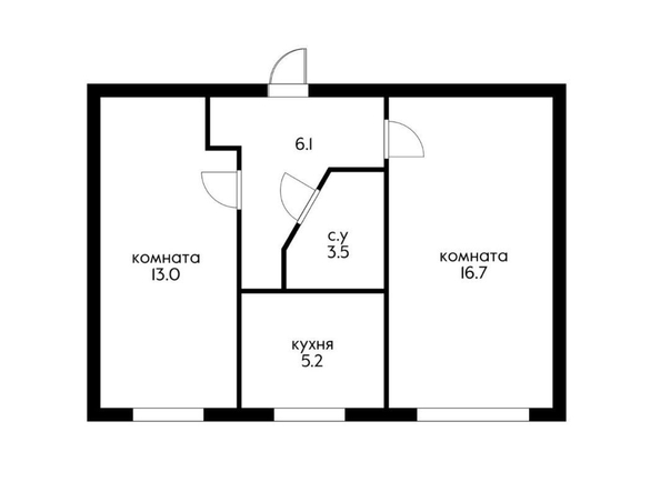 
   Продам 2-комнатную, 46 м², Титова ул

. Фото 1.