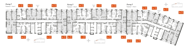 
  Продается 2-комн. квартира, 58.7 м², ЖК Все Свои VIP, литера 7
. Фото 1.
