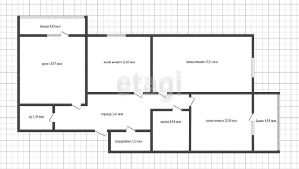 
   Продам 3-комнатную, 85 м², Черкасская ул, 60/1

. Фото 43.