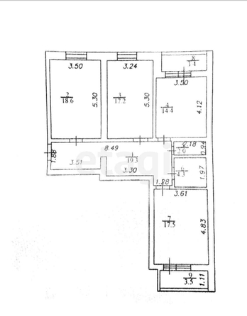 
   Продам 3-комнатную, 93.3 м², Черкасская ул, 127

. Фото 24.