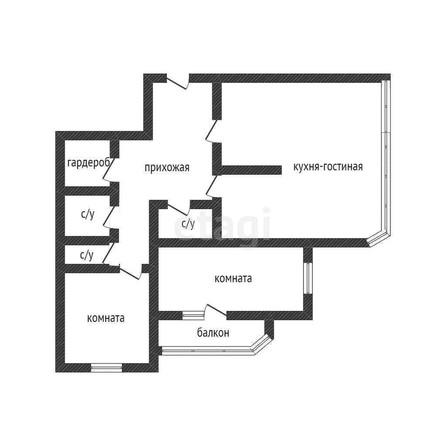 
   Продам 3-комнатную, 86.3 м², Минская ул, 122/15

. Фото 28.