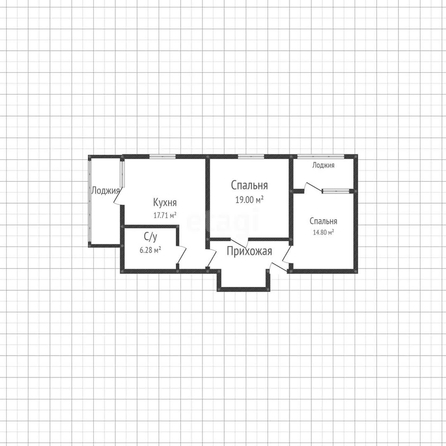 
   Продам 2-комнатную, 72 м², Старокубанская ул, 137/2

. Фото 1.