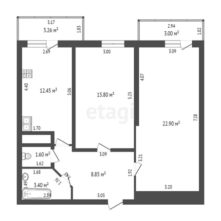 
   Продам 2-комнатную, 65 м², Московская ул, 144/2

. Фото 26.