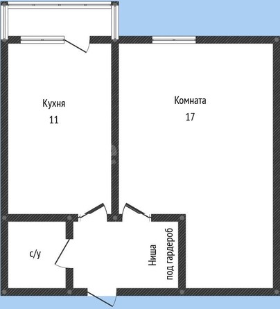 
   Продам 1-комнатную, 30.3 м², Лиссабонская ул, 109/22

. Фото 1.