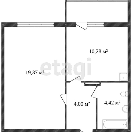 
   Продам 1-комнатную, 36.9 м², Дубравная ул, 15

. Фото 28.