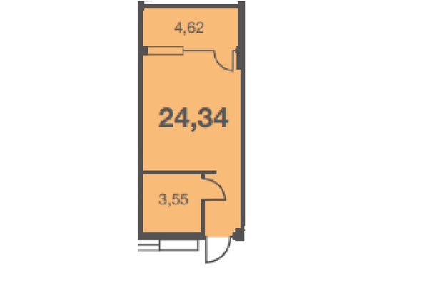 
   Продам 1-комнатную, 24.34 м², Летняя ул, 15/3

. Фото 3.