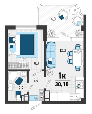 
   Продам 1-комнатную, 63.6 м², Конечная ул, 2

. Фото 12.