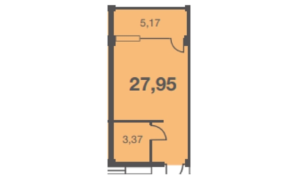 
   Продам 1-комнатную, 27.95 м², Старошоссейная ул, 5к8

. Фото 3.