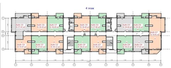 
   Продам 3-комнатную, 76.1 м², Дачная ул, 28/4

. Фото 14.