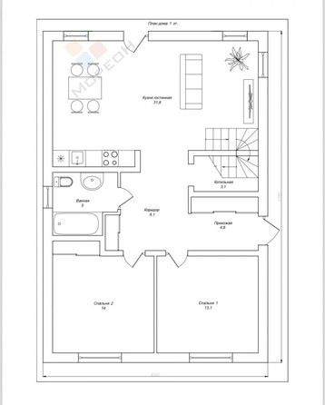 
   Продам дом, 120 м², Краснодар

. Фото 12.