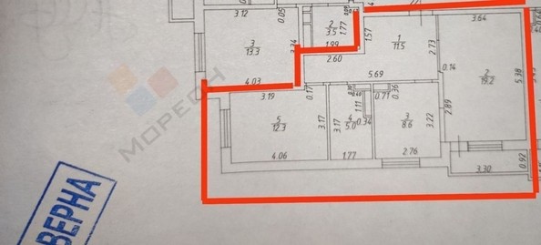 
   Продам 2-комнатную, 56.6 м², Российская ул, 70/6

. Фото 22.