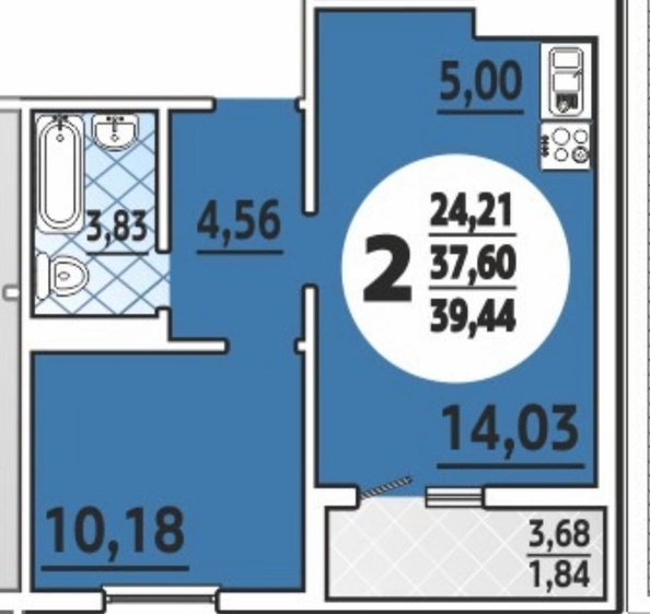 
   Продам 1-комнатную, 41 м², Адмирала Пустошкина ул, 22к10

. Фото 17.