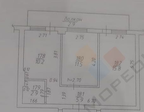 
   Продам 2-комнатную, 46 м², Владимирская ул, 5

. Фото 19.