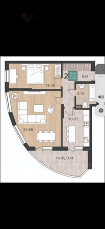 
   Продам 2-комнатную, 61.2 м², Командорская ул, 15

. Фото 19.