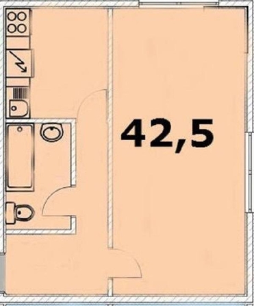 
   Продам 2-комнатную, 42.5 м², Фадеева ул, 30

. Фото 2.