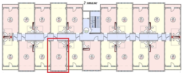 
   Продам 1-комнатную, 28 м², Ландышевая ул, 12/15А

. Фото 2.