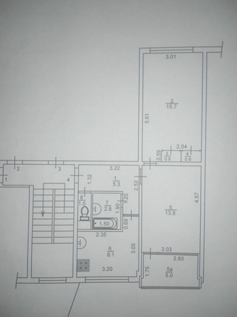 
   Продам 2-комнатную, 52.9 м², Центральная ул, 56

. Фото 7.