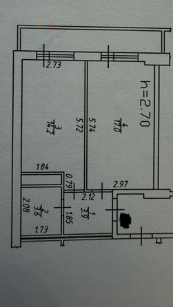 
   Продам 1-комнатную, 38.7 м², Петра Метальникова ул, 26

. Фото 11.