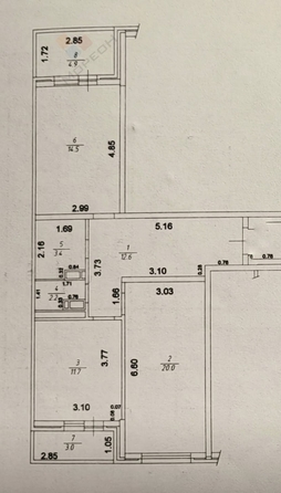 
   Продам 2-комнатную, 64.4 м², Евгении Жигуленко ул, 11к1

. Фото 33.