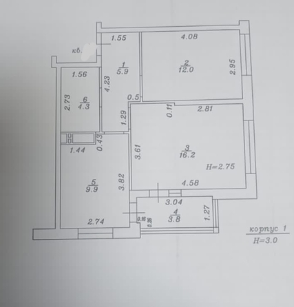 
   Продам 2-комнатную, 52 м², Анапское ш, 18к1

. Фото 20.