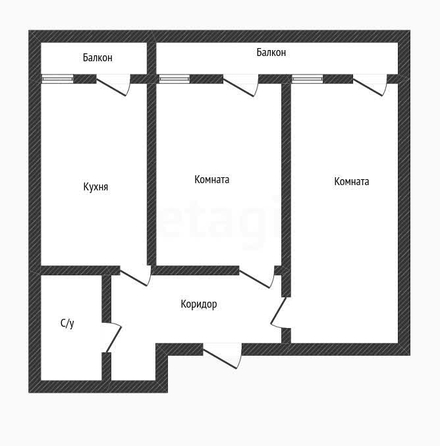 
   Продам 2-комнатную, 50.2 м², Западный Обход ул, 45/2

. Фото 1.