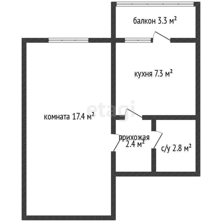 
   Продам 1-комнатную, 29.9 м², Тургенева ул, 33/1  4

. Фото 10.