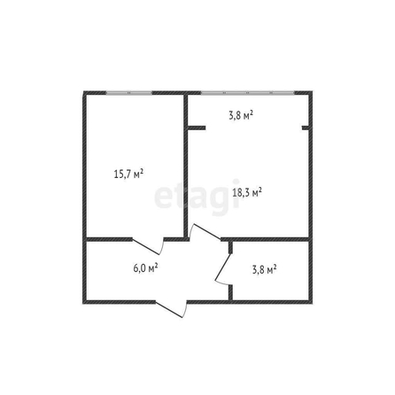 
   Продам 1-комнатную, 42.7 м², Тургенева ул, 10/1

. Фото 21.