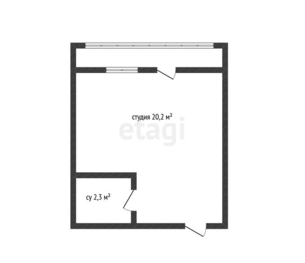 
   Продам студию, 20.2 м², Константина Гондаря ул, 103 к1

. Фото 20.