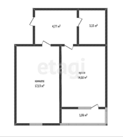 
   Продам 1-комнатную, 38.6 м², Круговая ул, 4в/1

. Фото 1.