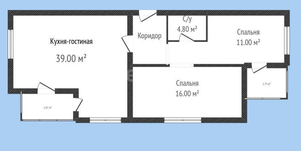 
   Продам 3-комнатную, 75 м², Московская ул, 158/3

. Фото 1.