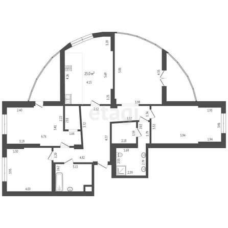 
   Продам 3-комнатную, 136.8 м², Кожевенная ул, 24

. Фото 24.