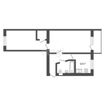 
   Продам 2-комнатную, 41.6 м², Волжская ул, 75

. Фото 24.