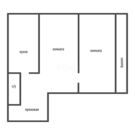 
   Продам 2-комнатную, 60 м², Агрономическая ул, 2/5/1

. Фото 1.