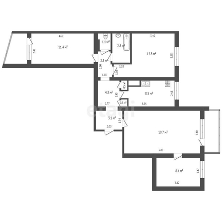 
   Продам 4-комнатную, 78.5 м², Симферопольская ул, 18

. Фото 27.