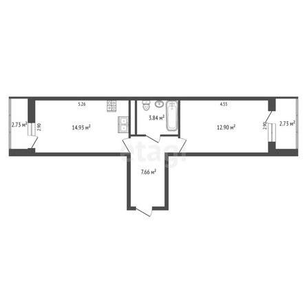 
   Продам 1-комнатную, 42 м², Скандинавская ул, 1/5

. Фото 13.