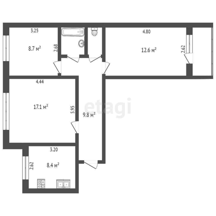 
   Продам 3-комнатную, 62.8 м², Ставропольская ул, 184

. Фото 28.