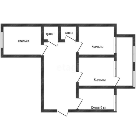 
   Продам 3-комнатную, 64.2 м², Московская ул, 68

. Фото 1.