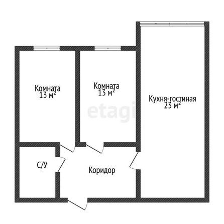 
   Продам 2-комнатную, 57.5 м², Любимово мкр, 18

. Фото 33.