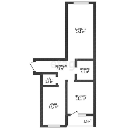 
   Продам 2-комнатную, 54.1 м², Сербская ул, 6/7

. Фото 10.