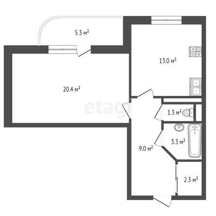 
   Продам 1-комнатную, 51 м², Промышленная ул, 19/1

. Фото 12.