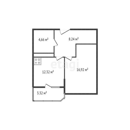 
   Продам 1-комнатную, 43.14 м², Лучший, литер 5

. Фото 11.