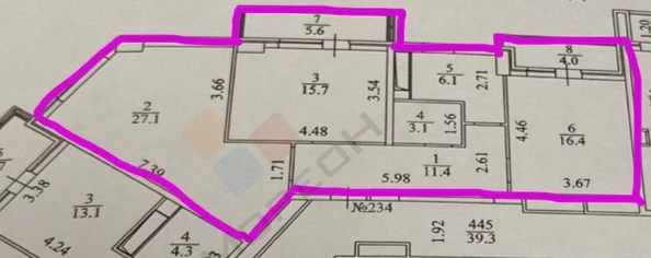 
   Продам 2-комнатную, 89.4 м², Дзержинского ул, 95

. Фото 14.