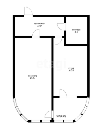 
   Продам 1-комнатную, 49.8 м², Шоссе Нефтяников ул, 18 к4

. Фото 1.