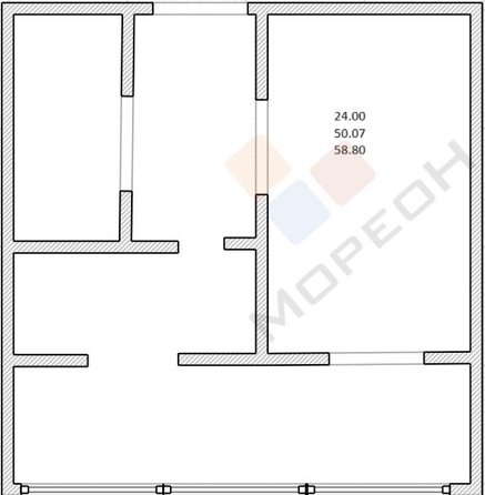 
   Продам 1-комнатную, 58 м², Минская ул, 121

. Фото 12.