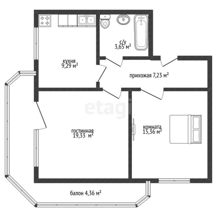 
   Продам 2-комнатную, 56 м², Черкасская ул, 58/2

. Фото 17.