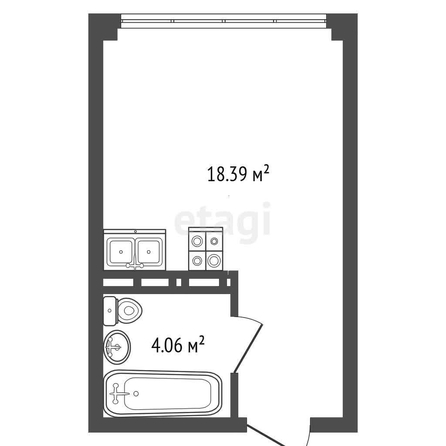 
   Продам студию, 22.5 м², Обрывная ул, 132/1

. Фото 10.