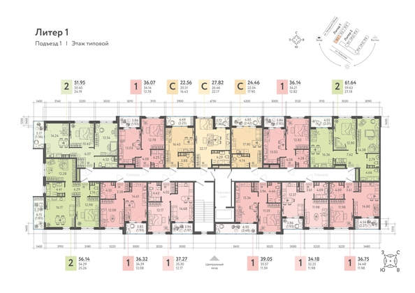 
   Продам 2-комнатную, 55.34 м², Кудухова Б.С. ул, 1

. Фото 1.