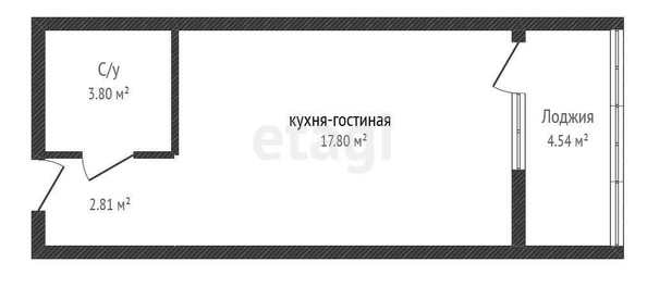 
   Продам студию, 26.7 м², Любимово мкр, 18/1

. Фото 16.